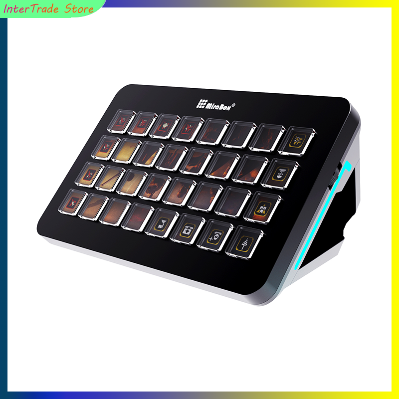 Gaming Console With Keyboard - Mirabox XL Stream Deck Makrotastatur, 32