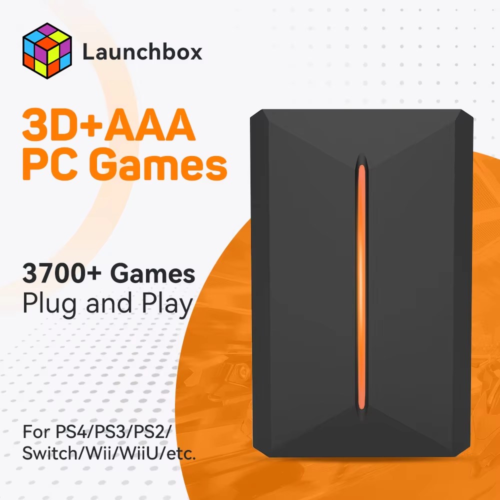 Gaming Console.Emulators - Launchbox 500G Gaming-Festplatte für PS4/PS3/Switch/PS2/PS1/WII/WIIU Emulator-Spielkonsolen