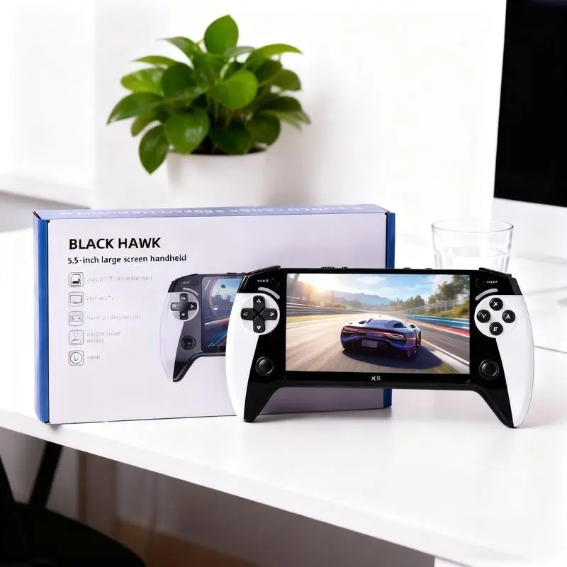 Gaming Console.Emulators - X9 Handheld-Spielkonsole, Wiederaufladbare Kompakte Tragbare Spielmaschine,