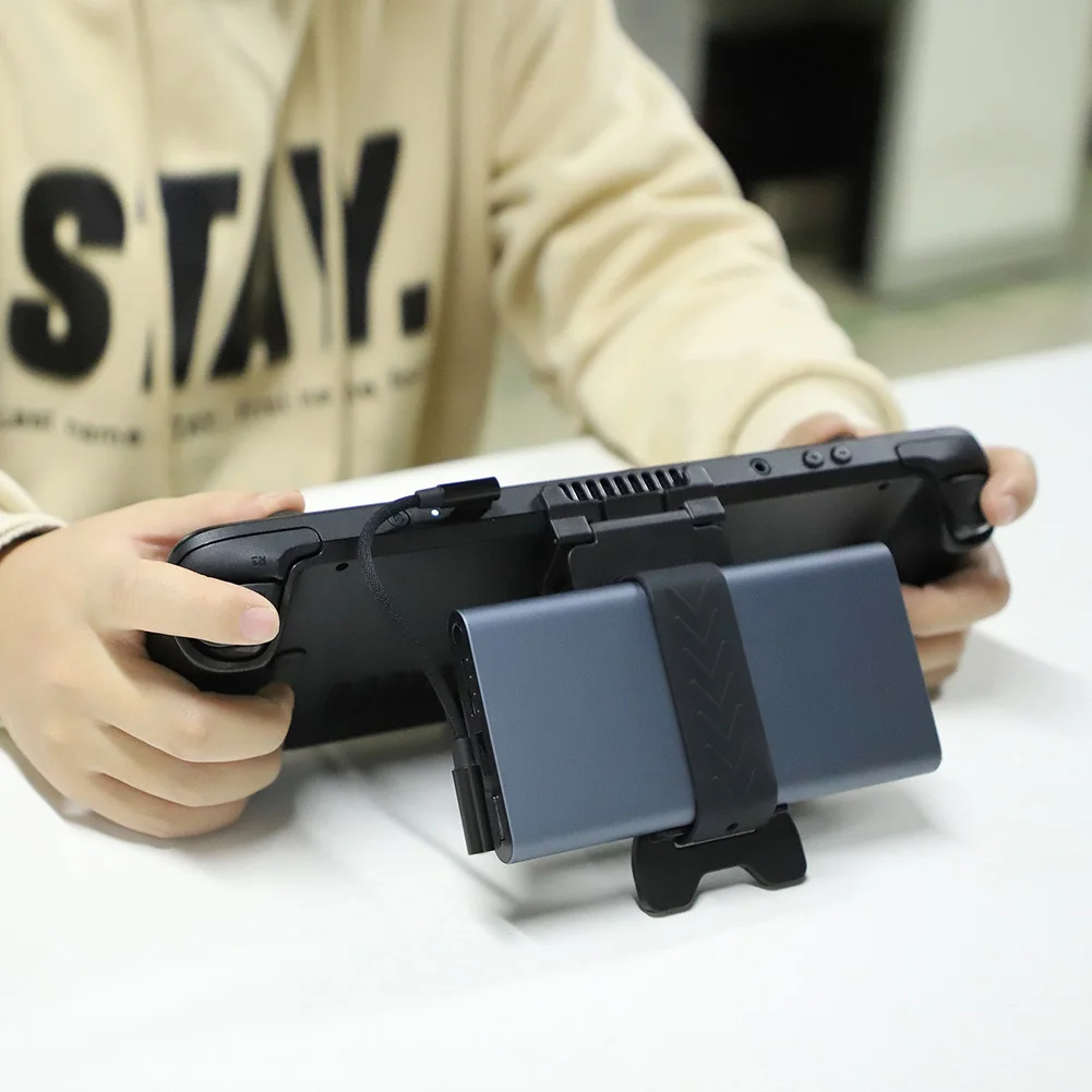 Console Gaming Steam - Powerbank-Halterung für Steam Deck Spielekonsole mit