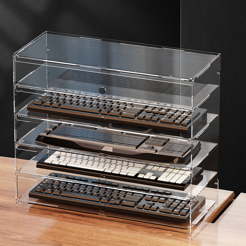 Gaming Console With Keyboard - Hochwertige, transparente, staubdichte Vitrine aus Acryl