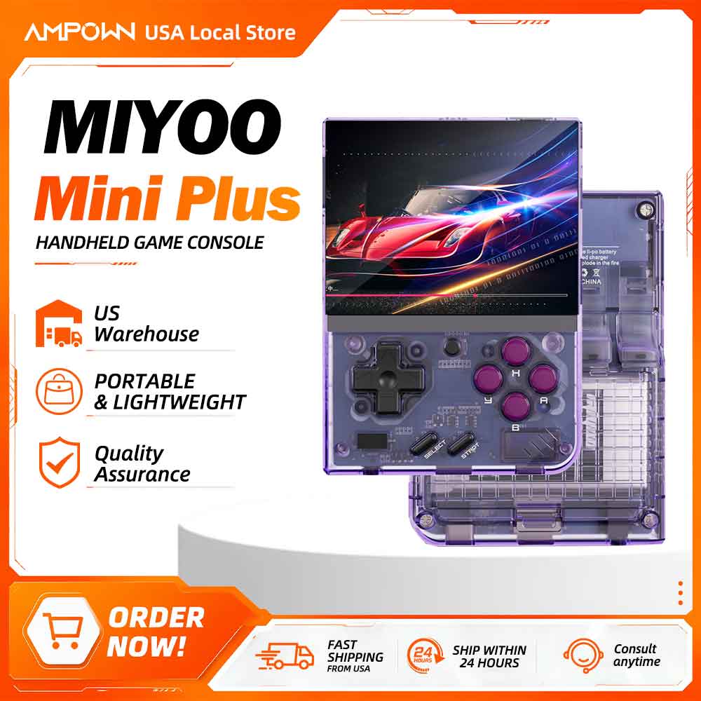 Gaming Console.Emulators - Miyoo Mini+ Retro Handheld-Spielkonsole 3,5 Zoll