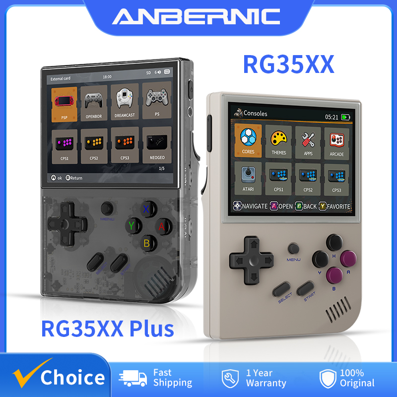 Gaming Console Under 5000 - ANBERNIC RG35XX Plus/RG35XX Retro-Handheld-Spielekonsole, 3,5 Zoll