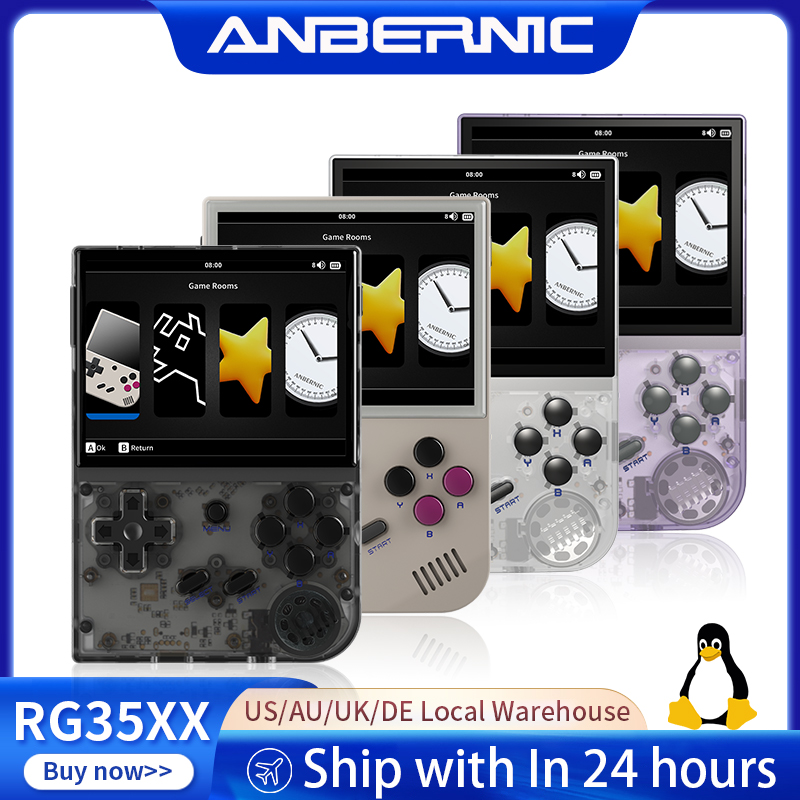 Gaming Console Under 5000 - ANBERNIC 2024 Neue RG35XX Retro Handheld