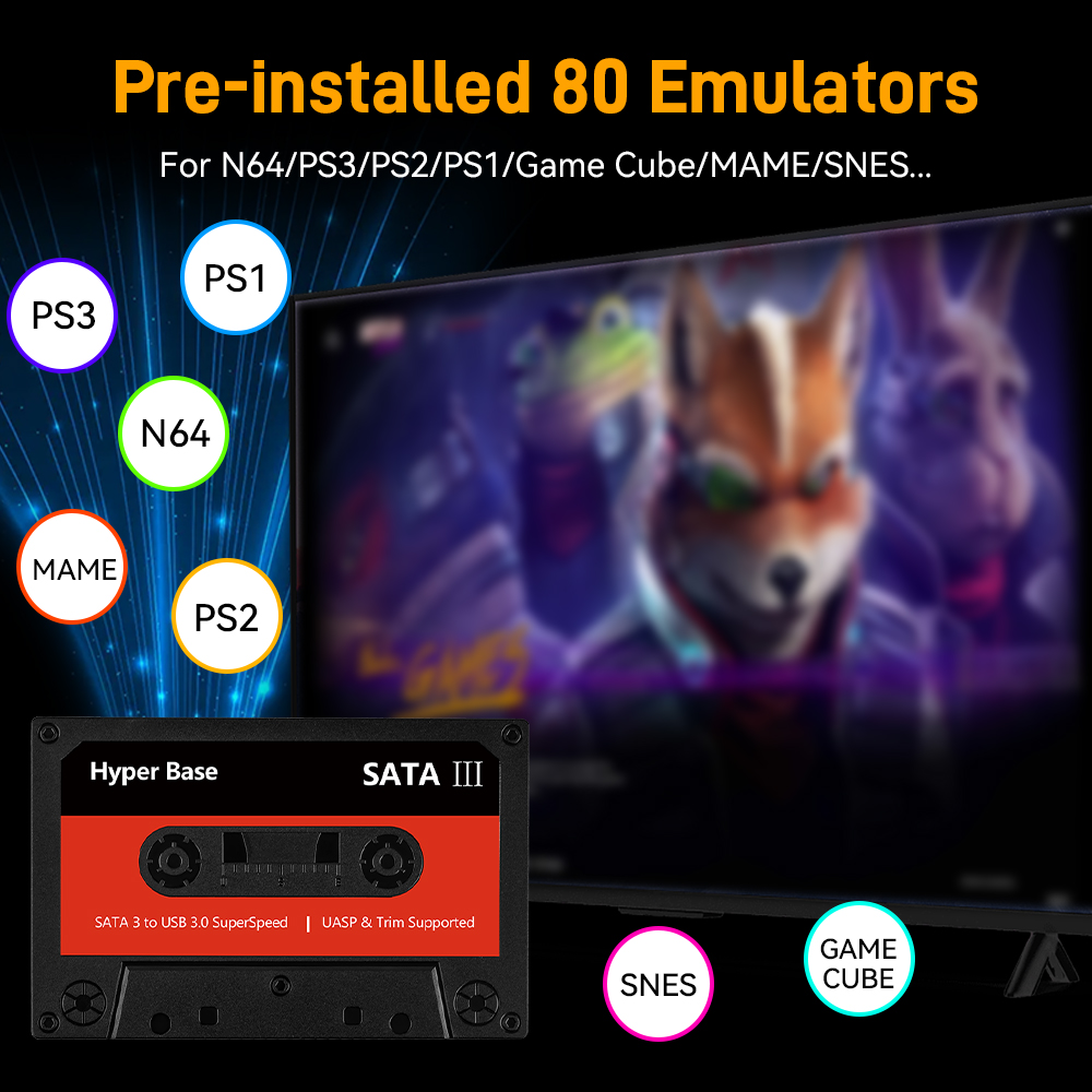 Batocera 500G/2T Emulator Spie – Gaming Console.Emulators Bewertung und Preis