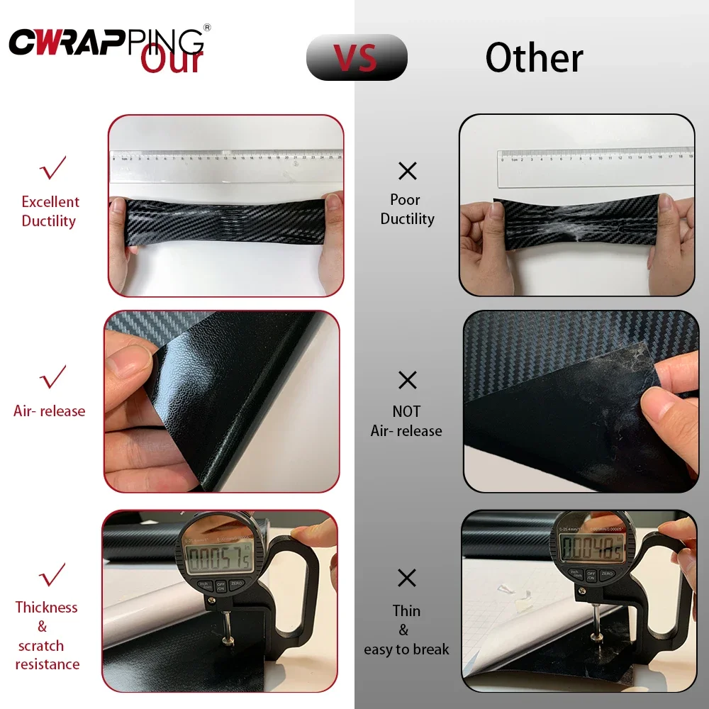 Carbon Faser Auto Vinyl Wrap F – Console Skin Wrap Bewertung und Preis