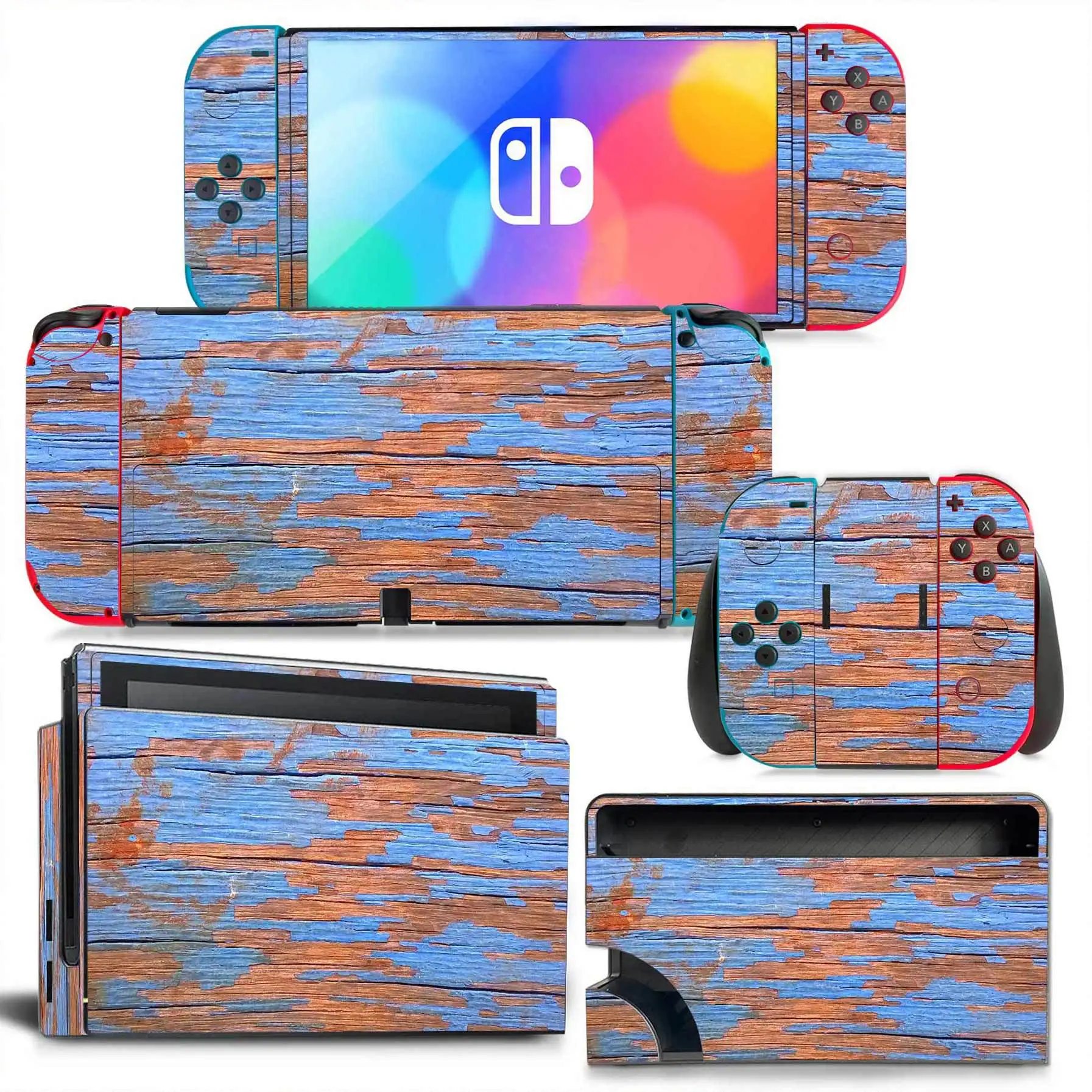 Für Nintendo Switch OLED Holzm – Console Skin Wrap Bewertung und Preis