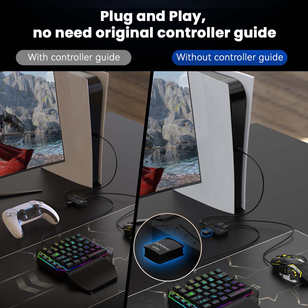 USB-C-Konverter für PS5 Gaming – Gaming Console With Keyboard Bewertung und Preis